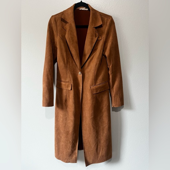 SOLITAIRE- Elegant Brown Women's Coat Size S